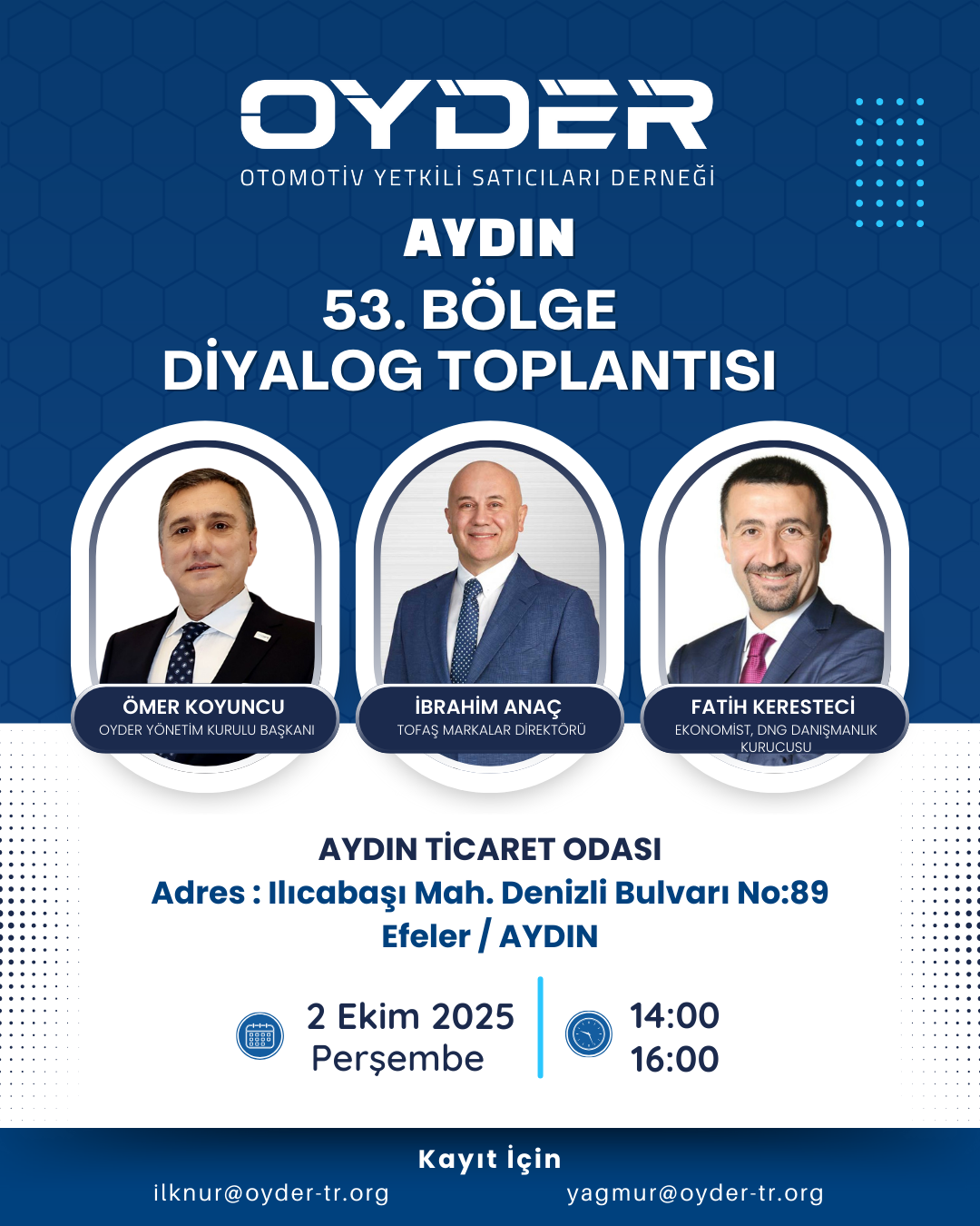 OYDER 53. Bölge Diyalog Toplantısı - 2 Ekim 2025 / Aydın