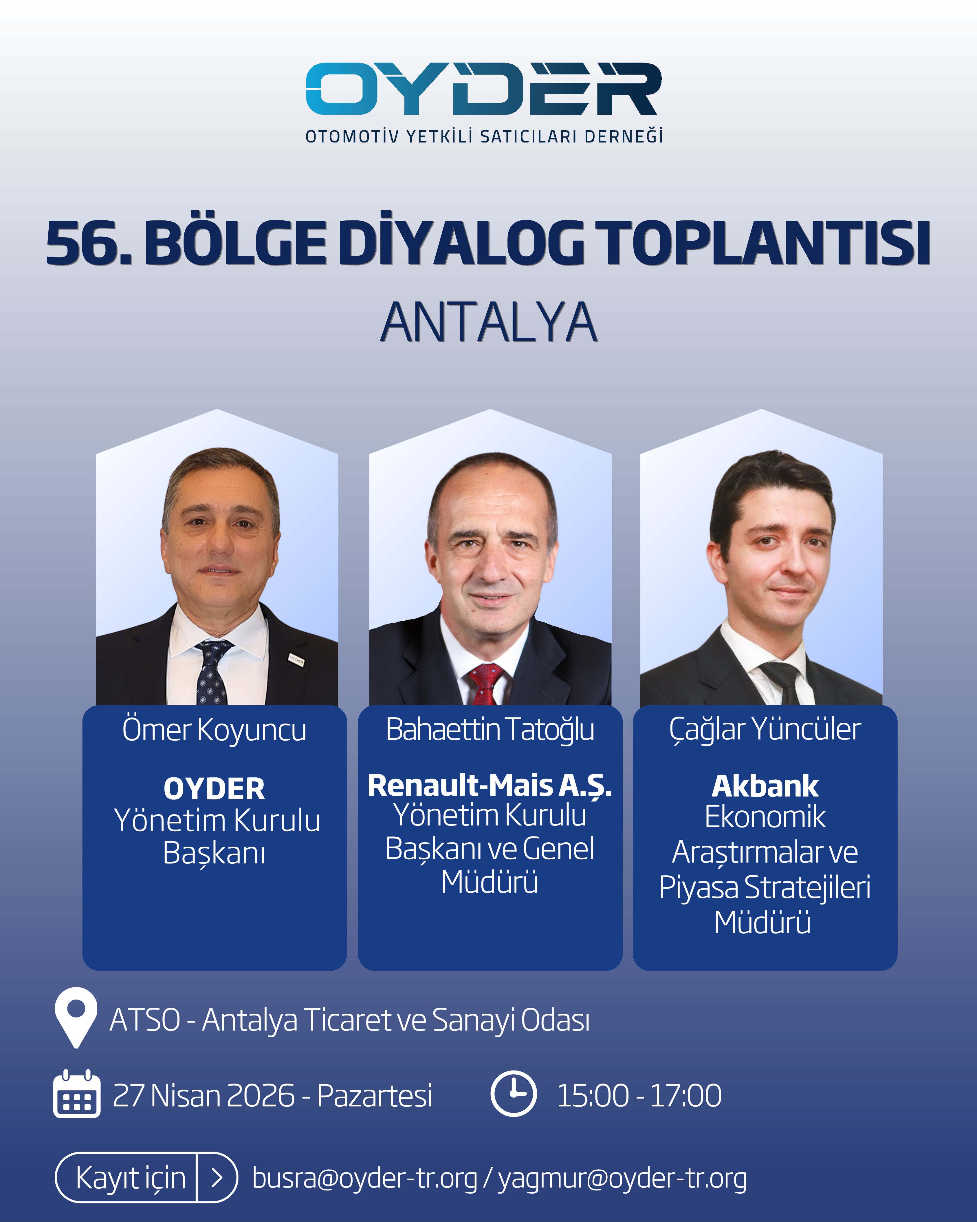OYDER 56. Bölge Diyalog Toplantısı - 27 Nisan 2026 / Antalya