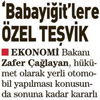 YERLİ OTODA DEVLET DE ALTIN HİSSEYLE BABAYİĞİT OLACAK