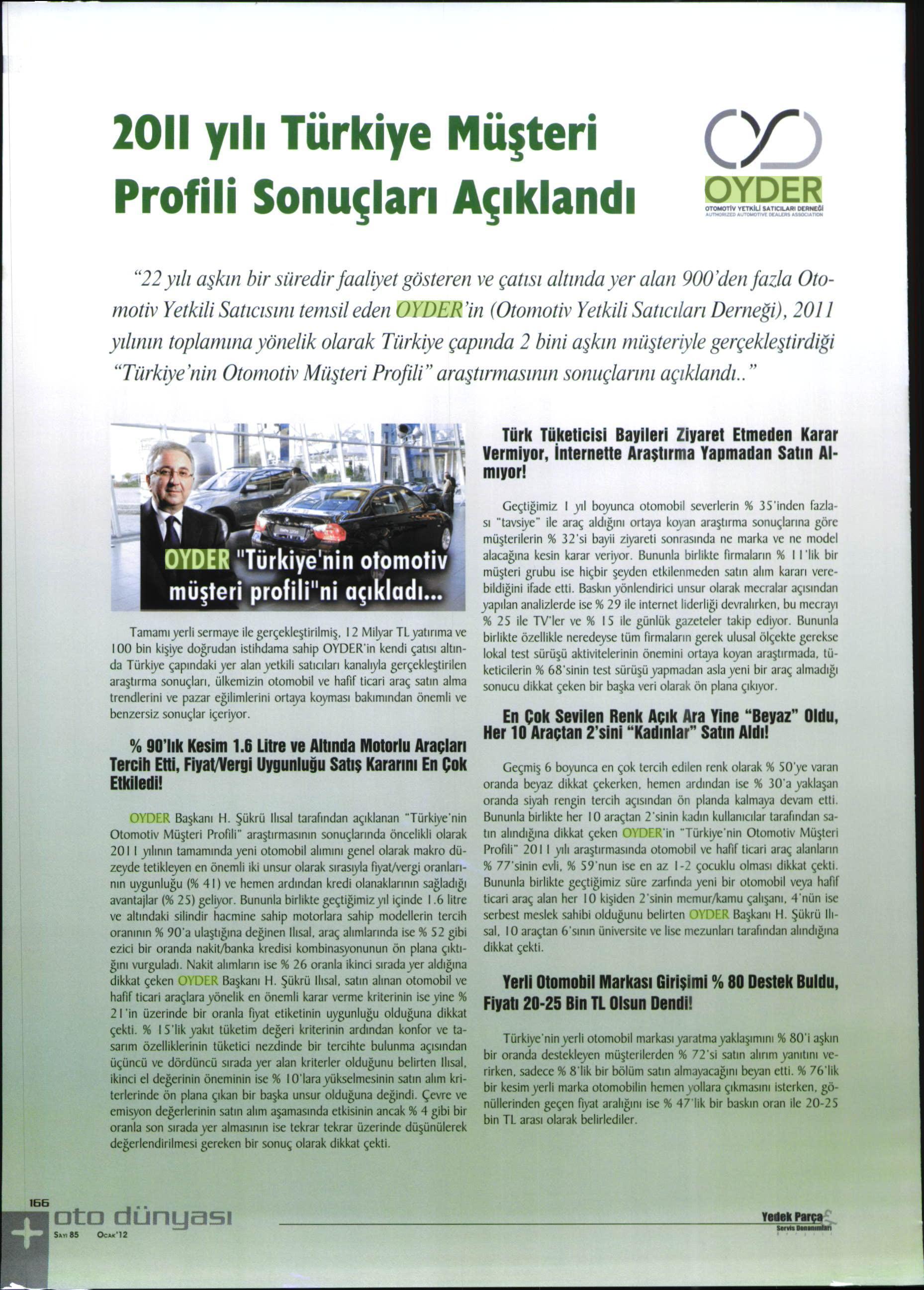 2012 ' ye Girerken Otomotiv Sektörü