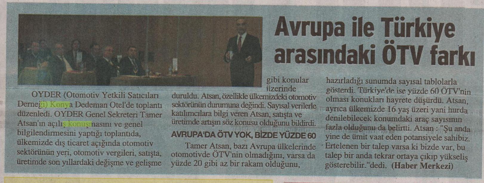 OYDER'in "Diyalog" toplantısı dün yapıldı