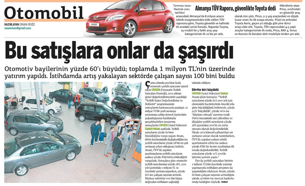 Krizlere rağmen 2012&#39;de dünya otomotiv üretimi artacak