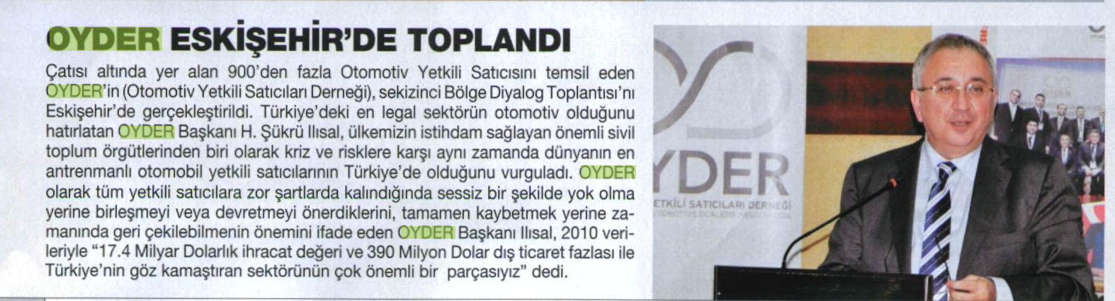 OYDER 8. BÖLGE TOPLANTISI ESKİŞEHİR DE YAPILDI