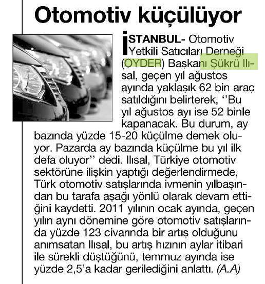 OTOMOTİVDE FIRSAT AYLARI