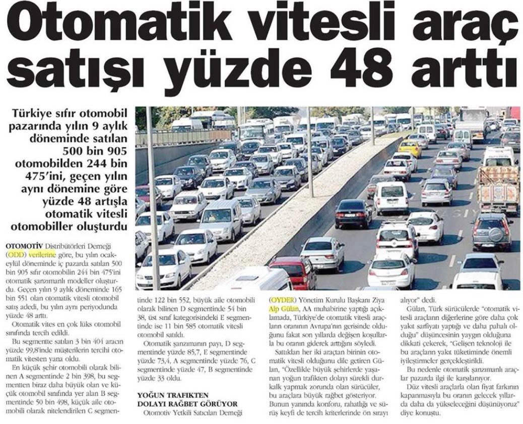 Türkiye&#39;de kişi başına en çok otomobil Ankara&#39;da